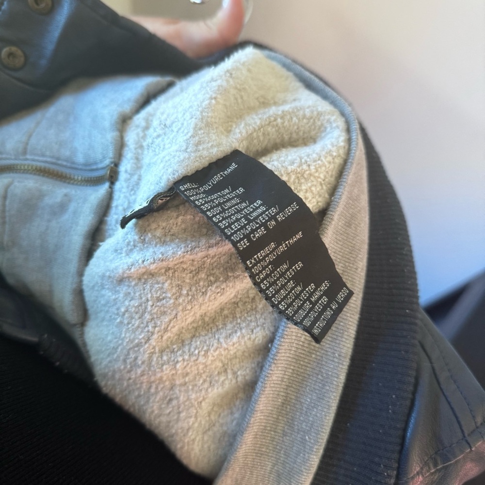 Obey Black Bomber Jacket with Gray full zip Hoodie - Picture 6 of 7